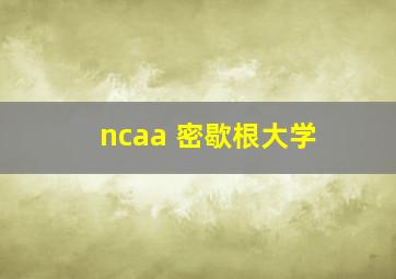 ncaa 密歇根大学